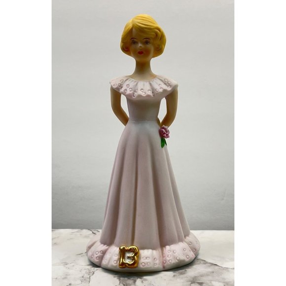 Growing Up Birthday Girls Age 13 Porcelain Blonde Figurine 1981 Enesco - Picture 7 of 8
